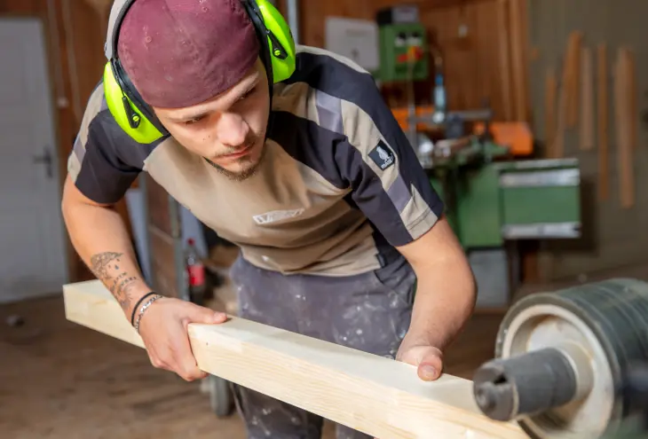 Vierseiter, Hobeln, Zuschneiden