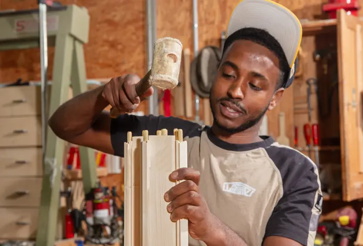 Vierseiter, Hobeln, Zuschneiden